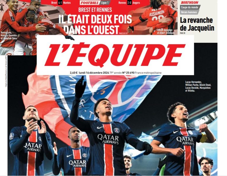 L’équipe 161114