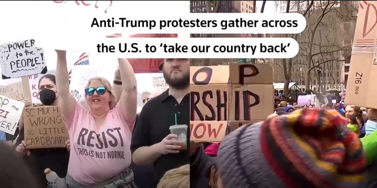 Anti-Trump ‘Hands Off!’ protests erupt across the US