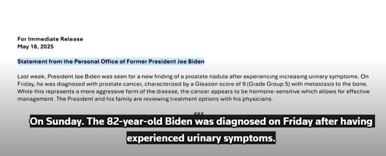 Former US President Biden diagnosed with ‘aggressive’ prostate cancer