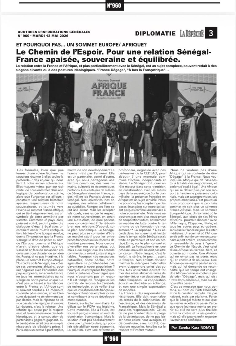 Le Chemin de l’Espoir. Pourquoi la France organise-t-elle des sommets avec des pays africains anglophones.